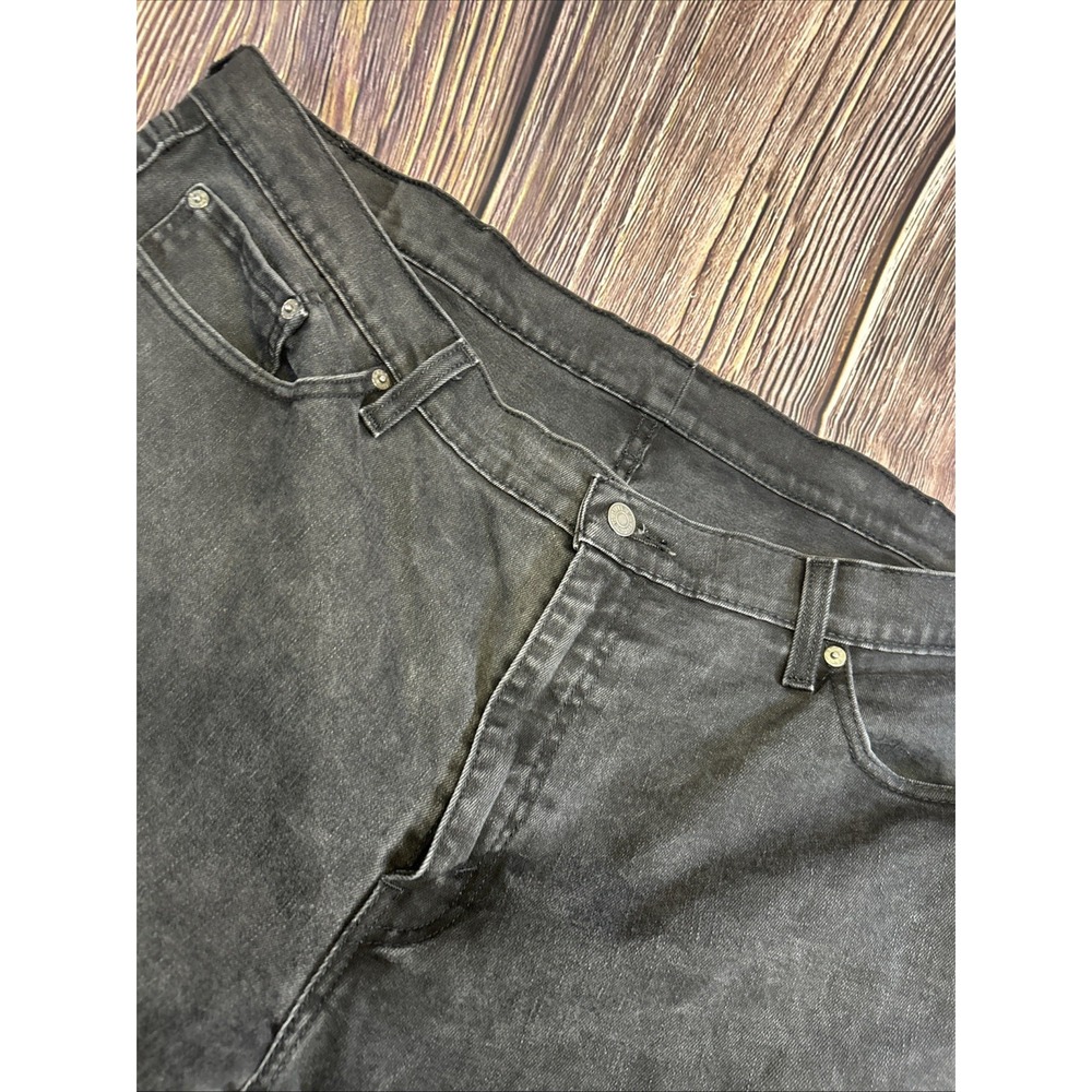Levi's 551 Jeans Original Fit Straight Leg‎ Black Denim Pants Men's 44W/30W